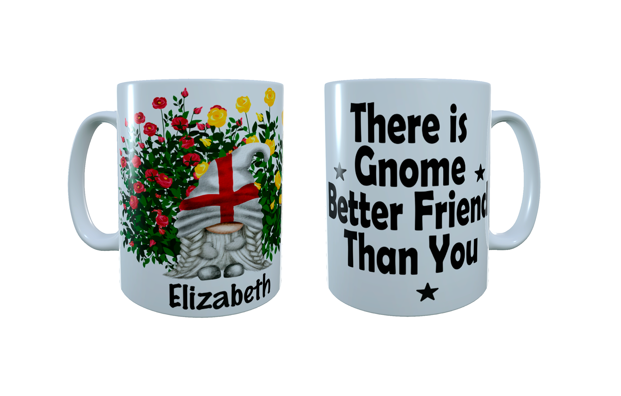 Patriotic Gnome Ceramic Mug, England Gnome, Gonk Coffee Mug